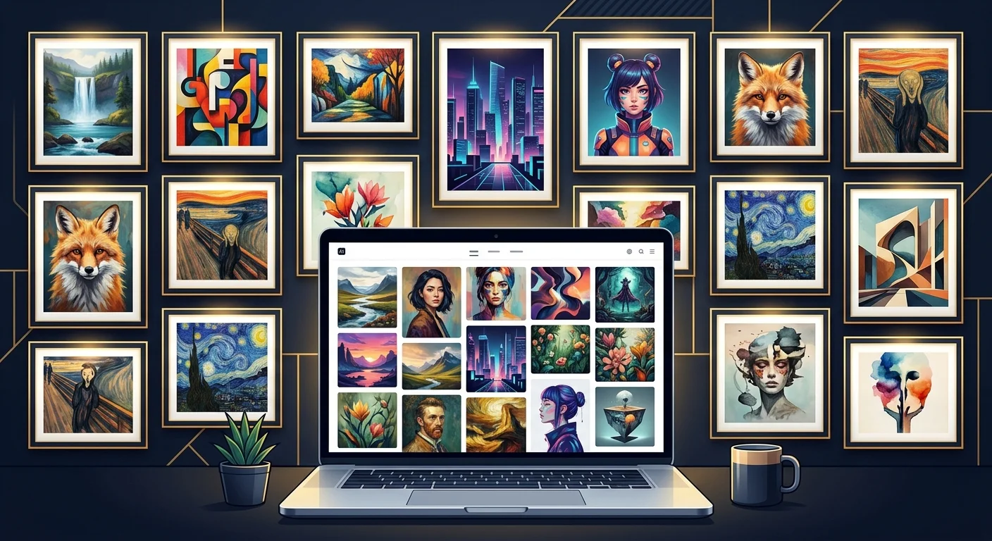 AI生成画像のポートフォリオ作品例