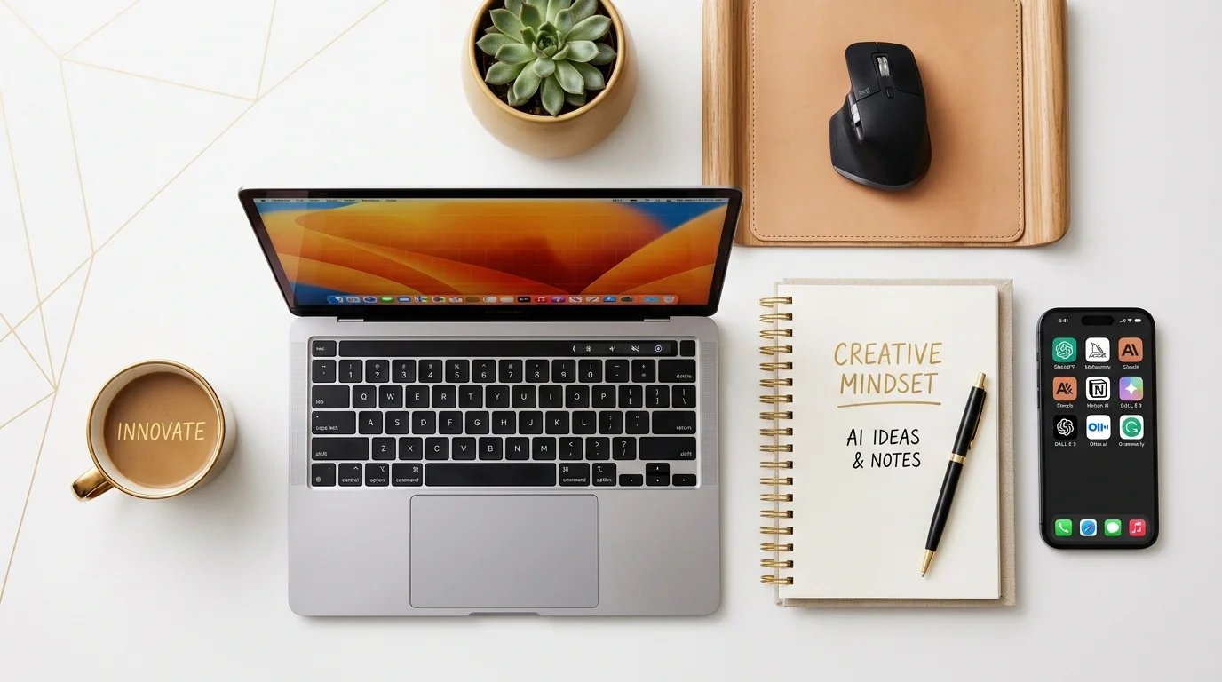 AI副業に使うツールが揃ったデスク