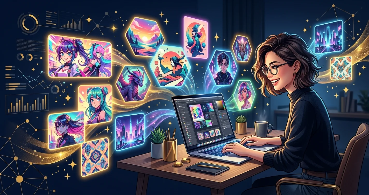 AI画像生成副業のアイキャッチ画像