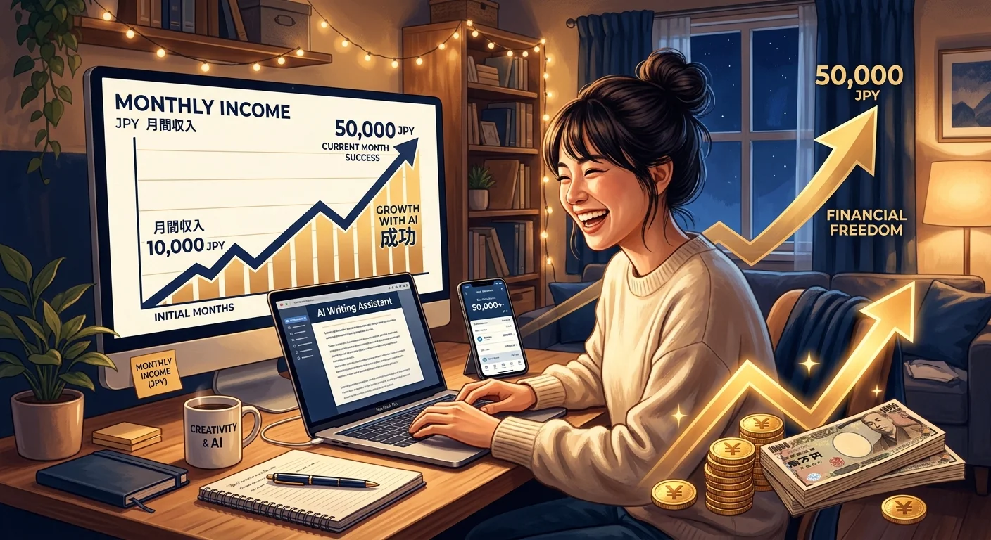 AIライティング副業の収入ロードマップ