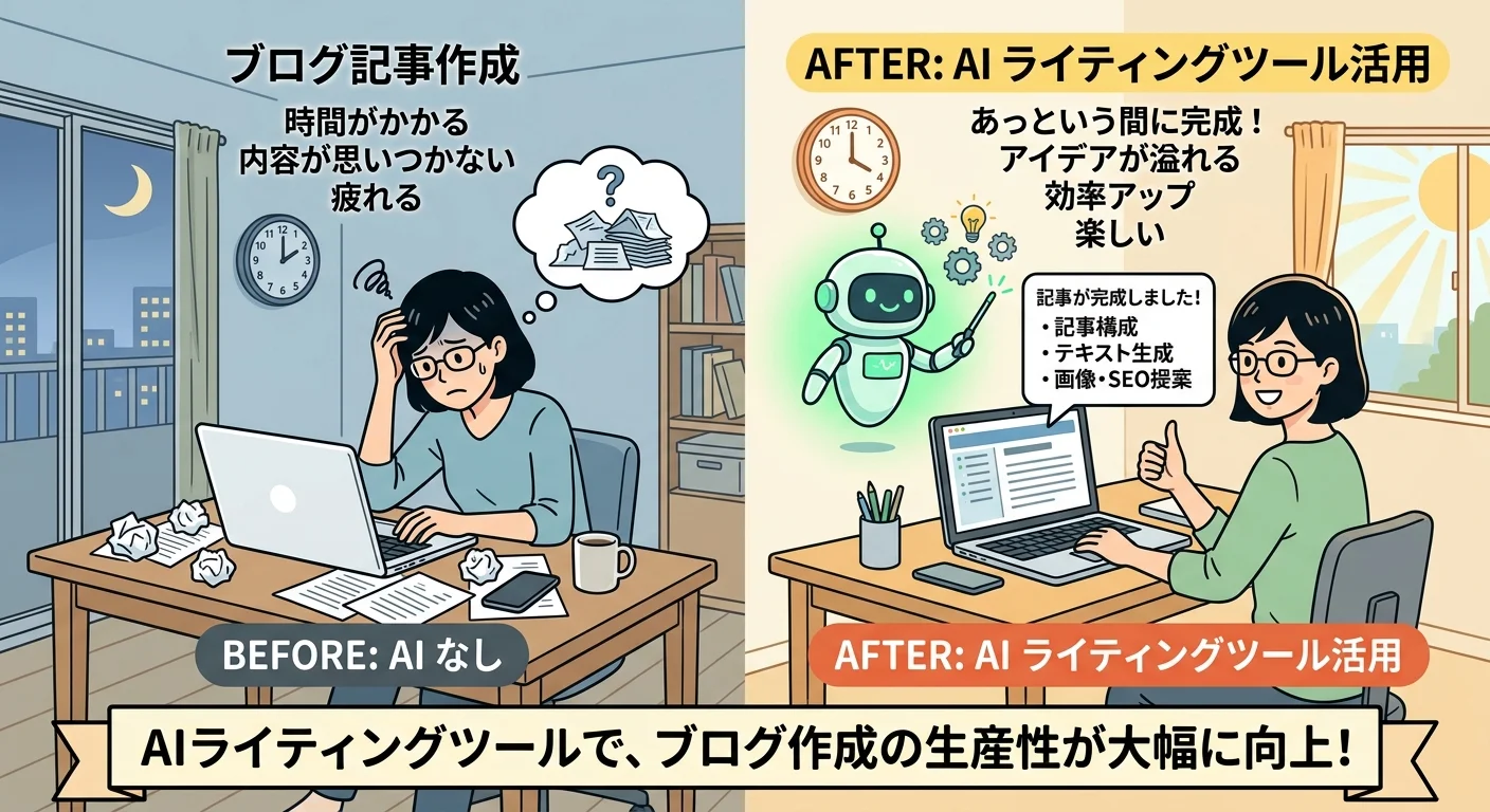AIライティングツールで記事作成を高速化する