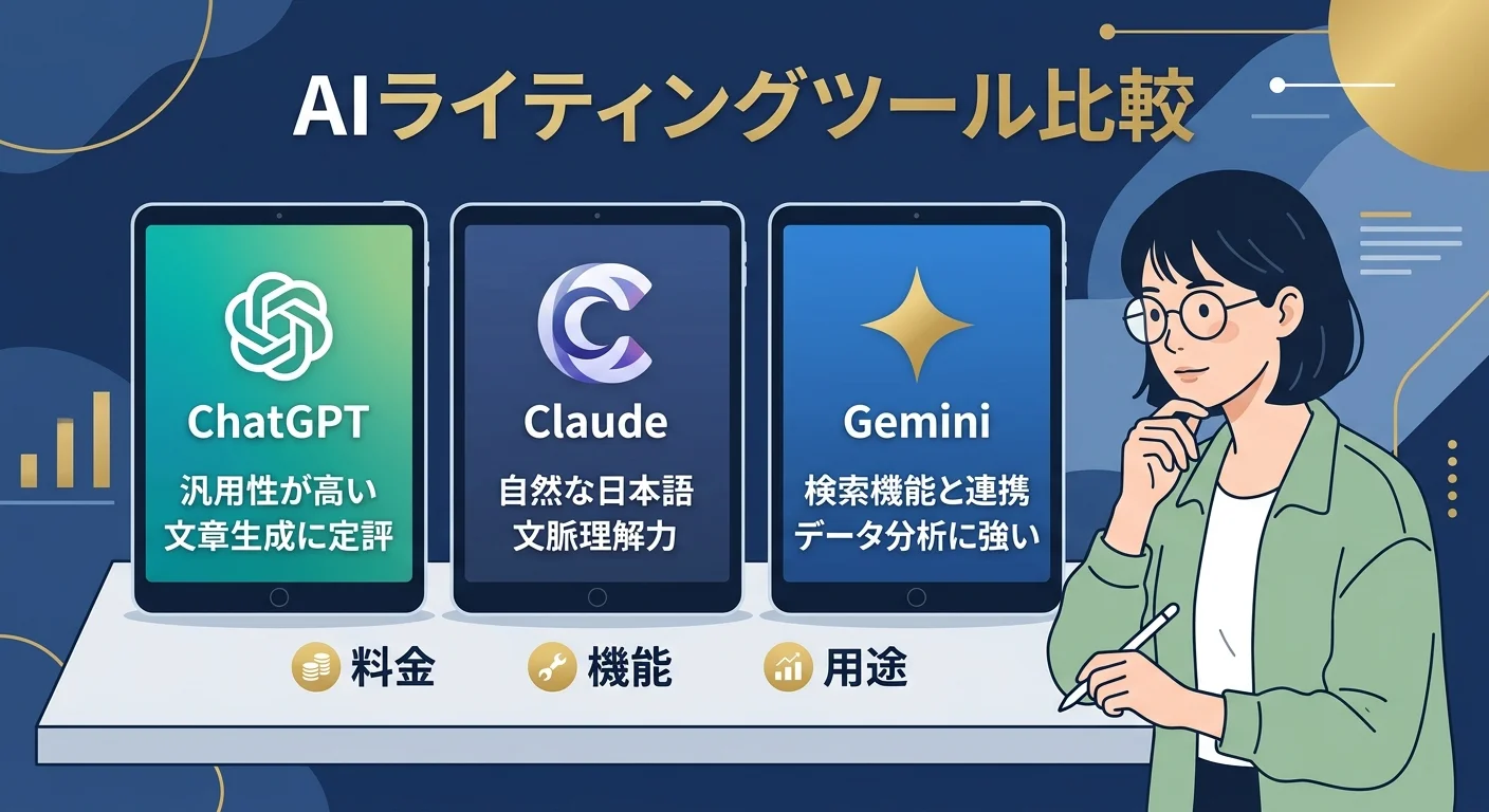 ChatGPT・Claude・Geminiの比較