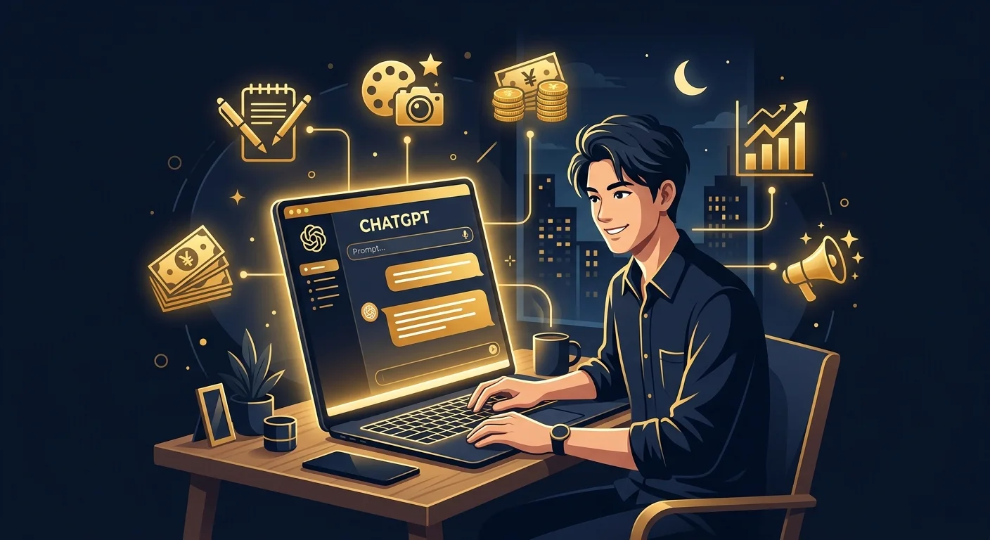 ChatGPT副業の始め方イメージ画像