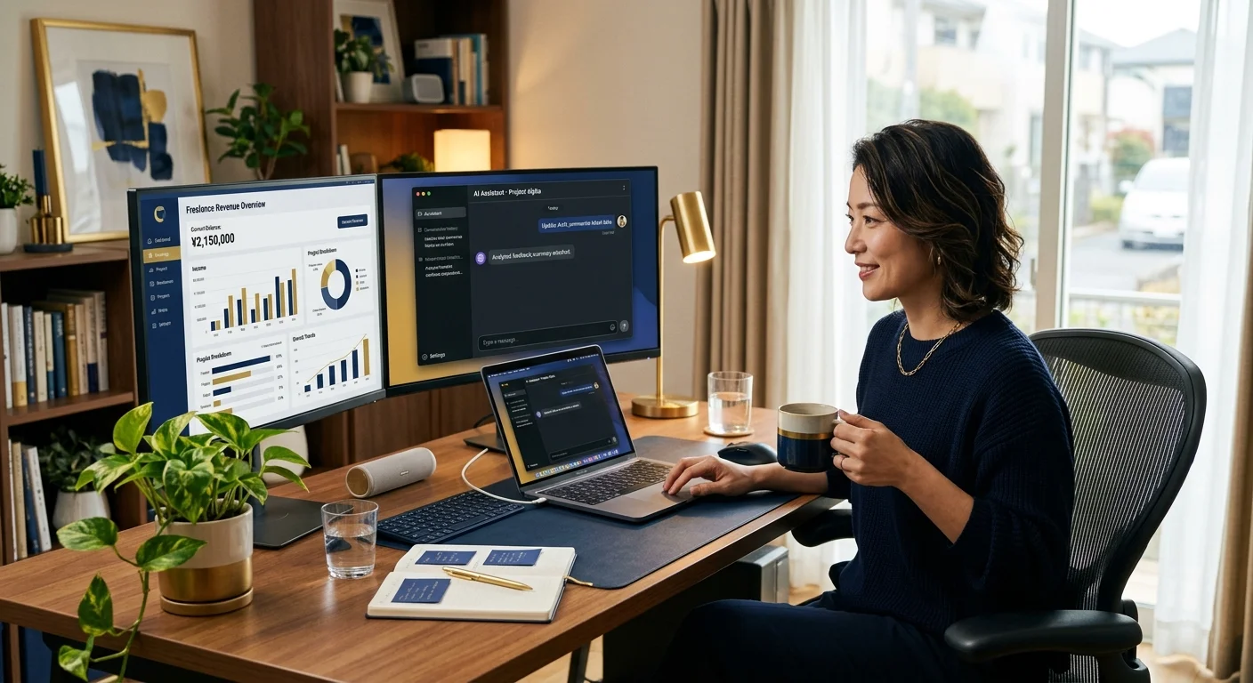 ClaudeのAIを使って在宅副業するフリーランサー