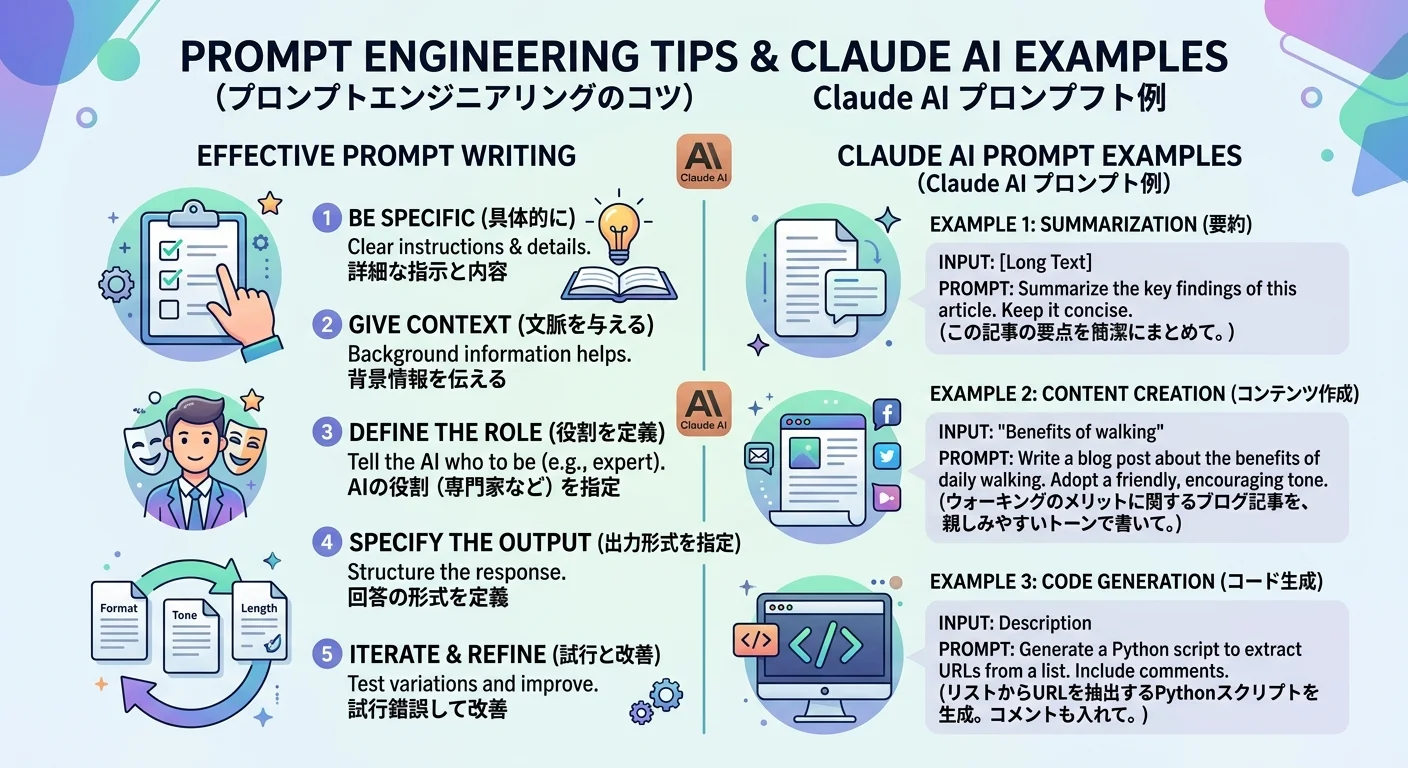 Claude プロンプト術 - 高品質な回答を得るコツ