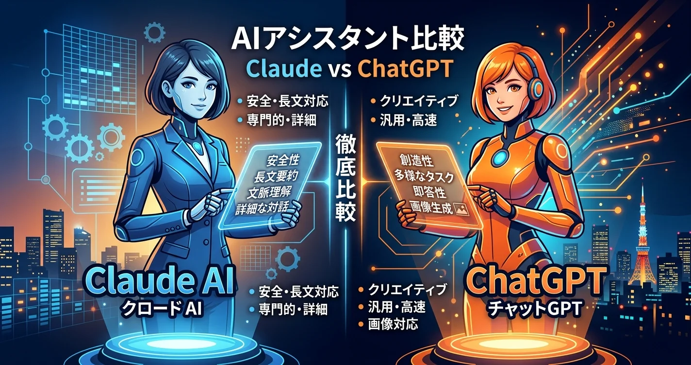 ClaudeとChatGPTの徹底比較 - どちらがAI副業に向いているか