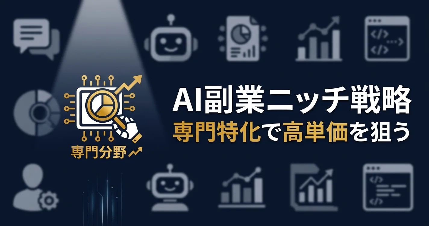 AI副業のニッチ戦略：専門特化で高単価を狙う方法