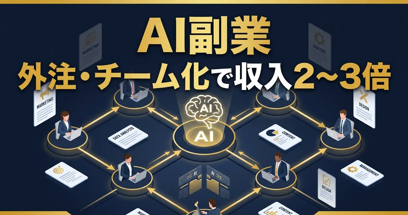 AI副業の外注・チーム化で収入を2〜3倍にスケールさせる方法