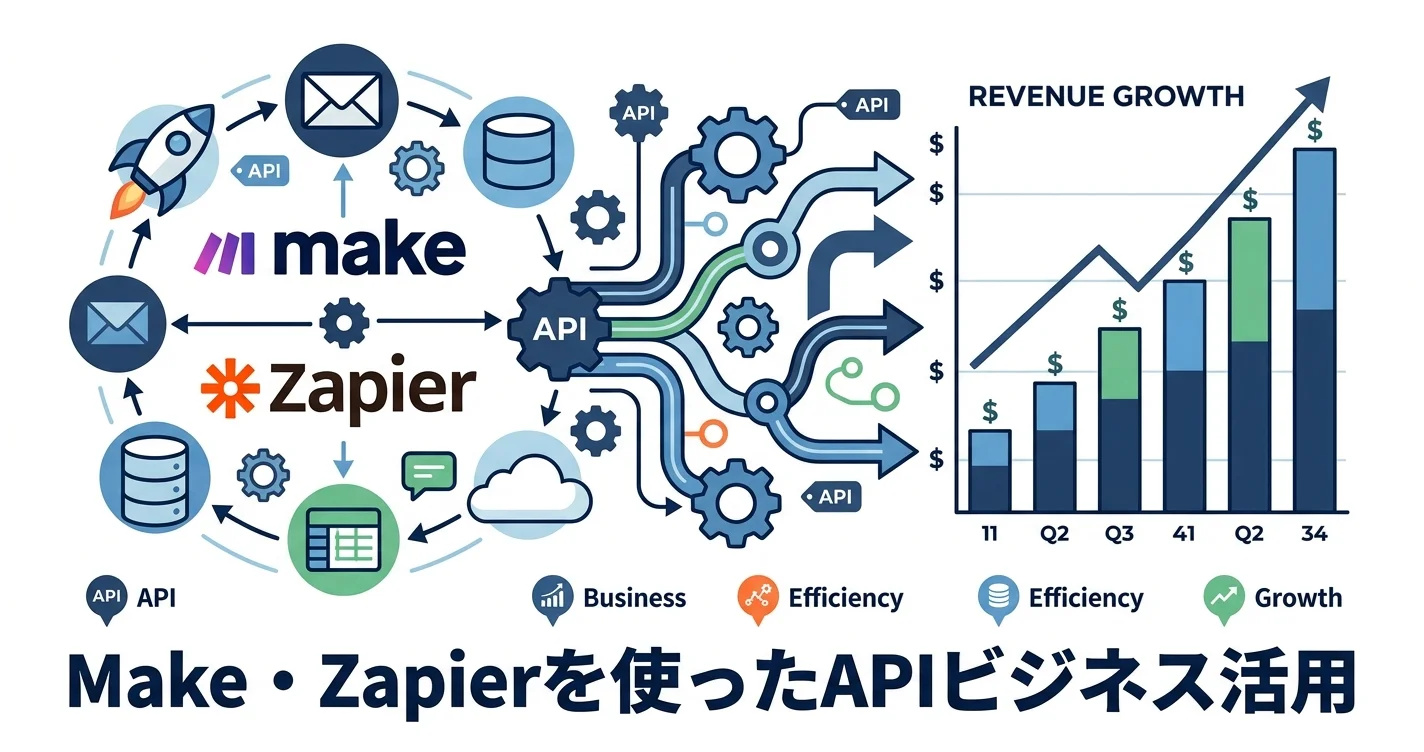 Make・ZapierでChatGPT APIを活用したノーコード副業
