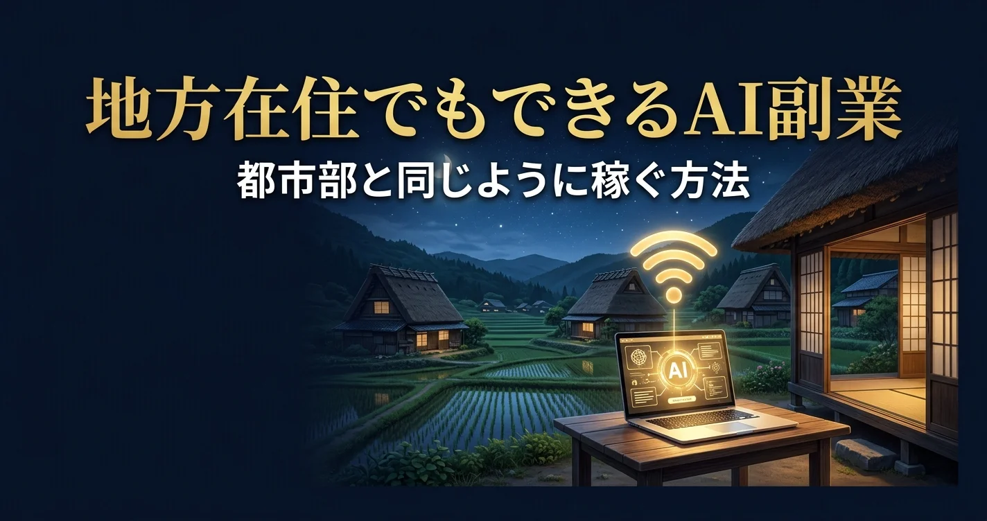 地方在住でもできるAI副業アイキャッチ