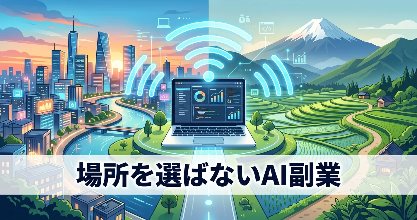 場所を選ばないリモートAI副業
