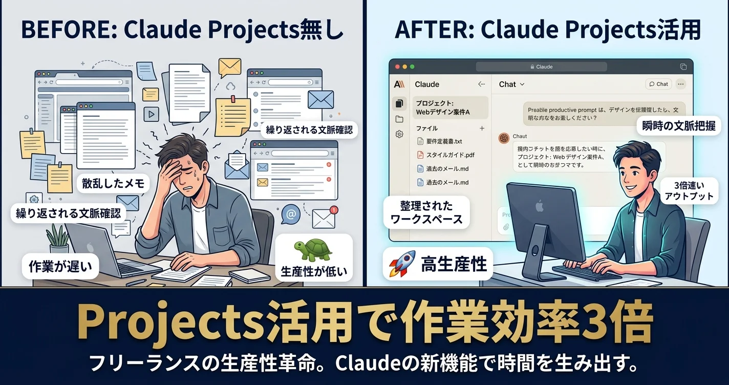 Claude Projects活用で作業効率3倍