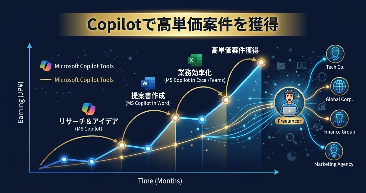 CopilotでBtoB高単価副業案件を獲得する方法