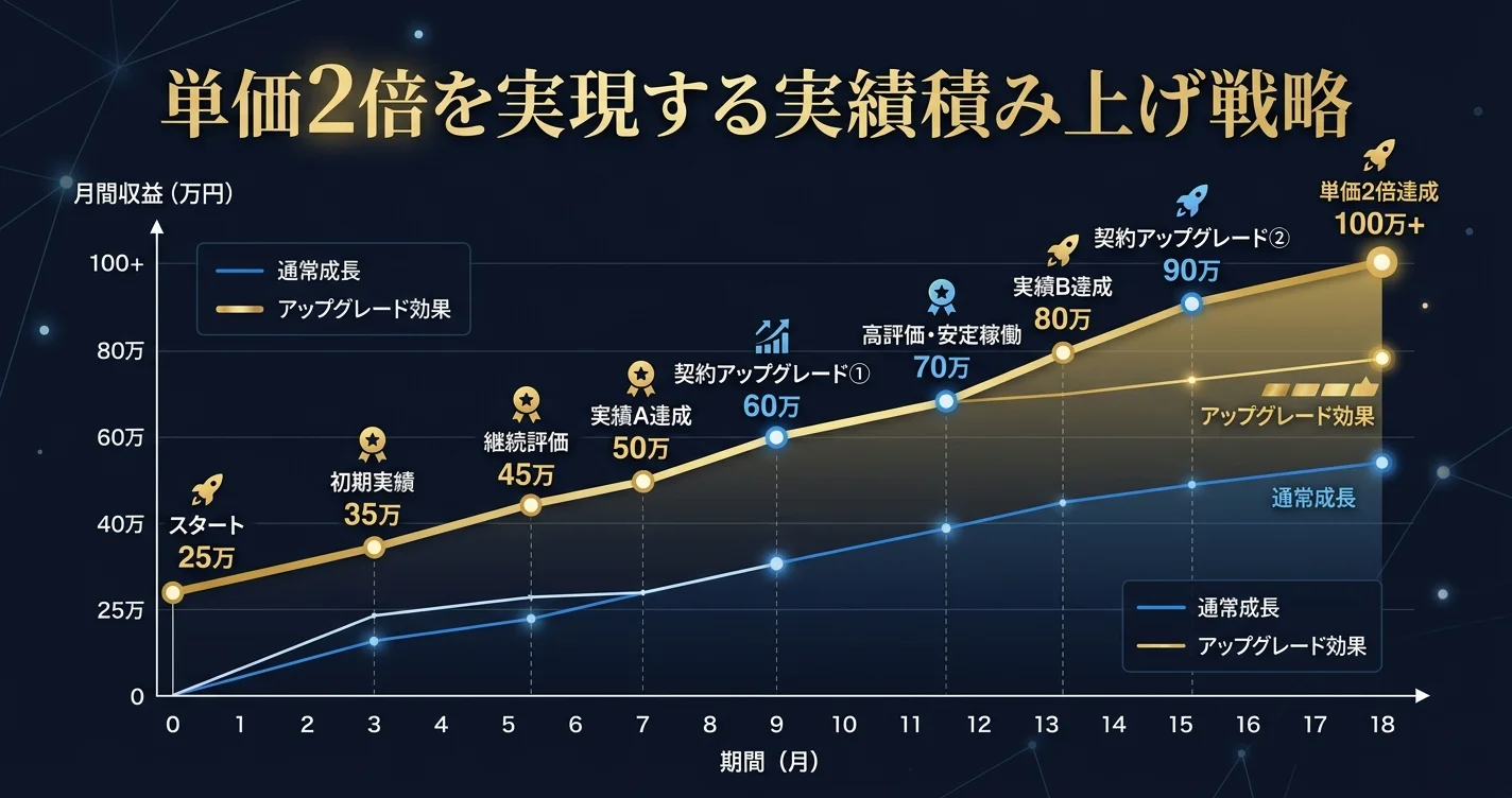 単価2倍を実現する実績積み上げ戦略