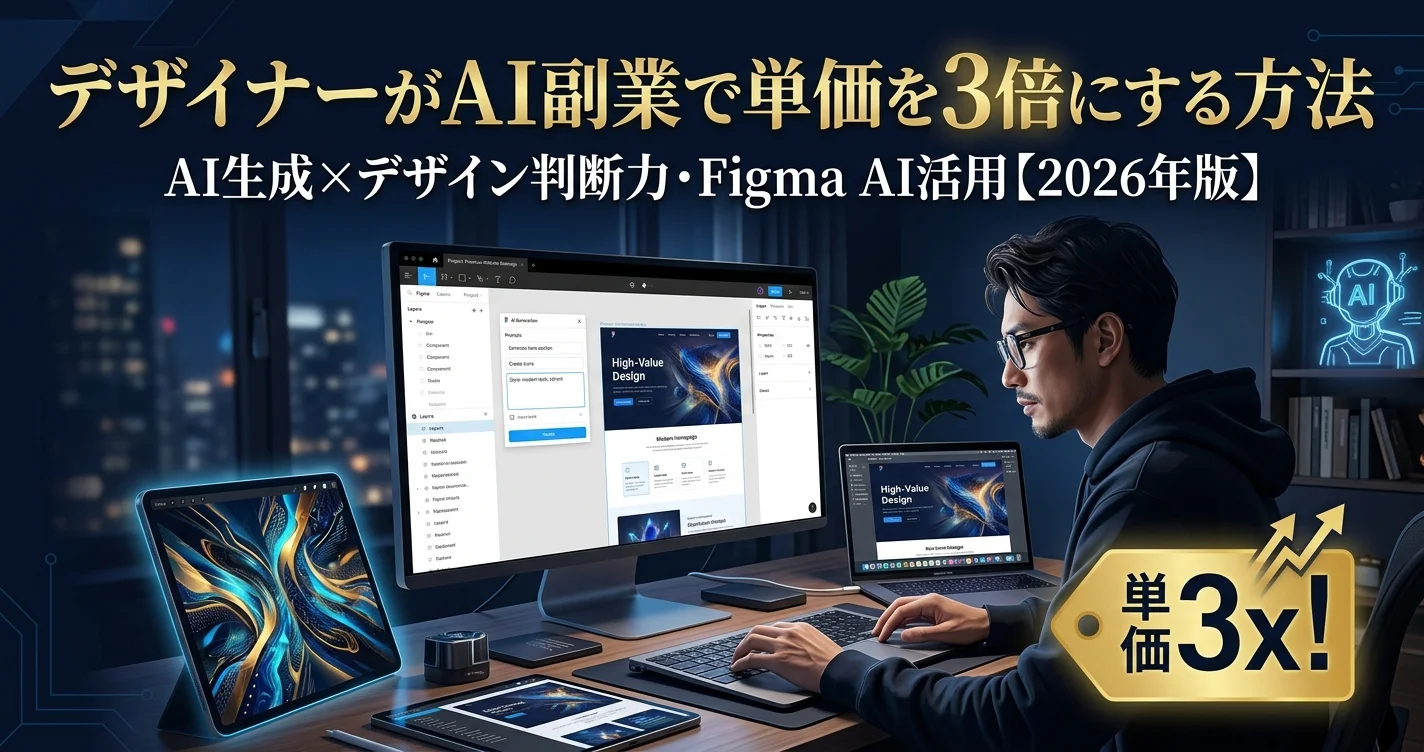 デザイナーがAI副業で単価を3倍にする方法