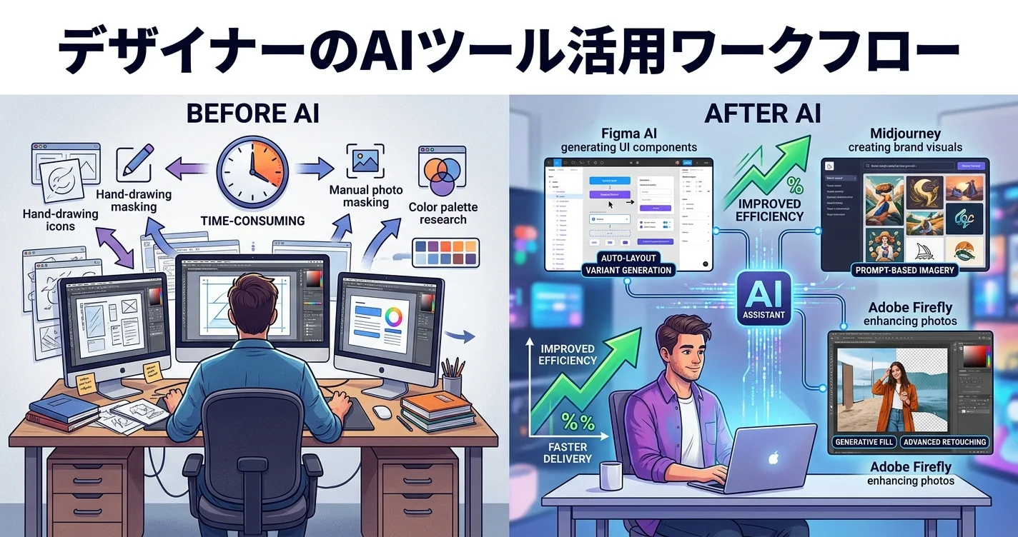 デザイナーのAIツール活用ワークフロー