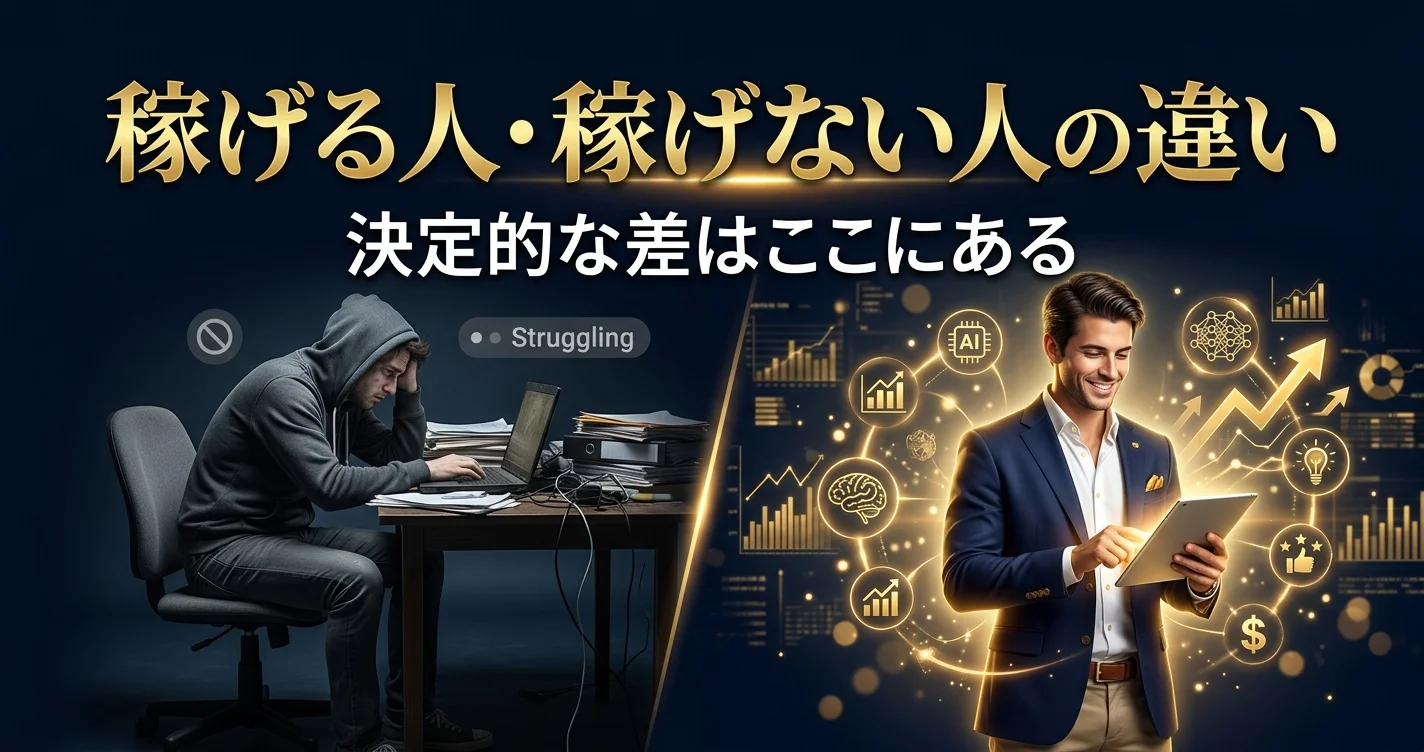 AI副業の稼げる人・稼げない人の決定的な違い