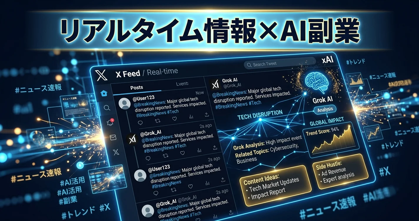 Grokのリアルタイム情報で副業に活かす方法