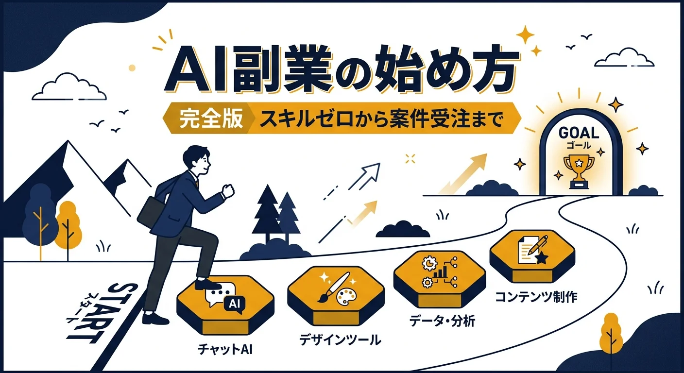 AI副業の始め方完全版 スキルゼロから最初の案件受注まで アイキャッチ