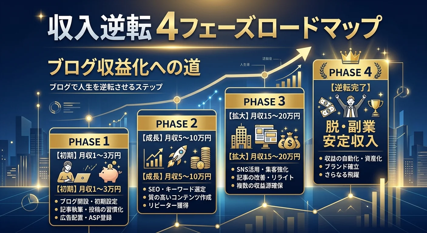収入逆転4フェーズロードマップ