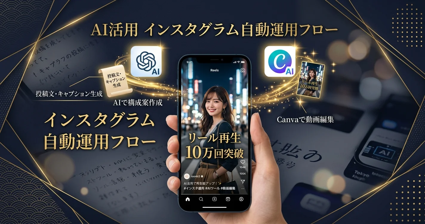 AIを使ったInstagramリール作成の自動化フロー