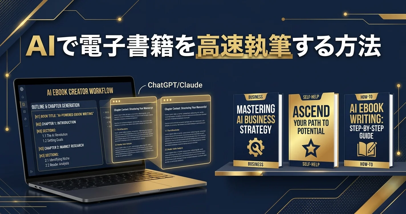 AIで電子書籍を高速執筆する方法とKindleジャンル選び
