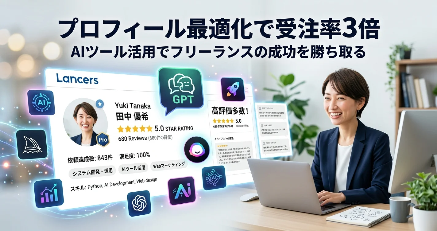 ランサーズのプロフィール最適化で受注率を上げる方法