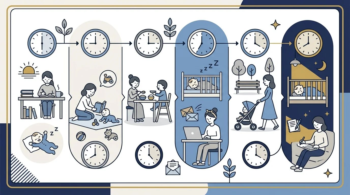 育児中ママの1日のタイムスケジュール