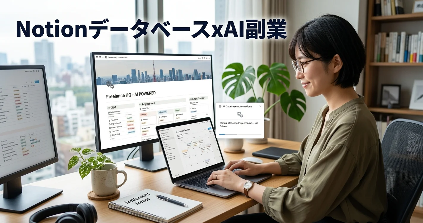 NotionデータベースとAIを組み合わせた副業の仕組み