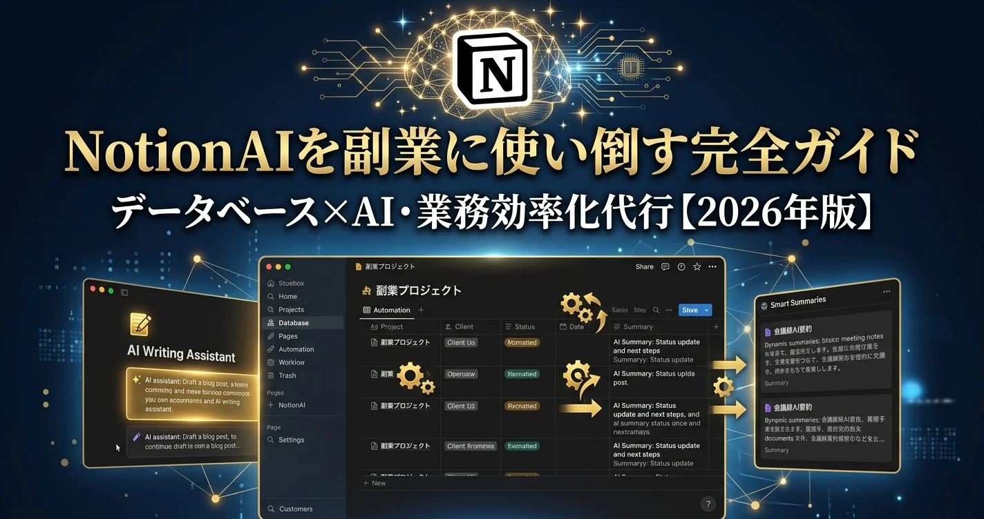 NotionAIを副業に使い倒す完全ガイド