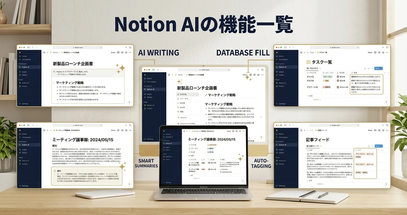Notion AIの機能一覧と副業活用法