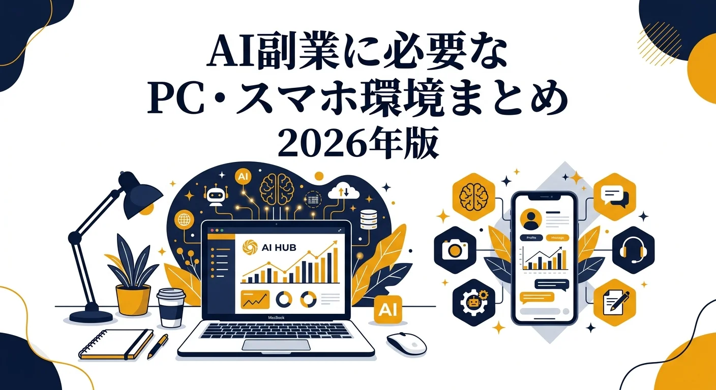 AI副業を始めるための最低限のPC・スマホ環境まとめ 2026年版