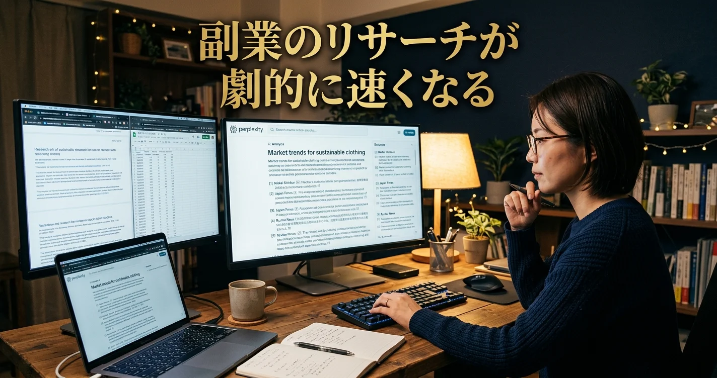PerplexityAIで副業のリサーチが速くなる