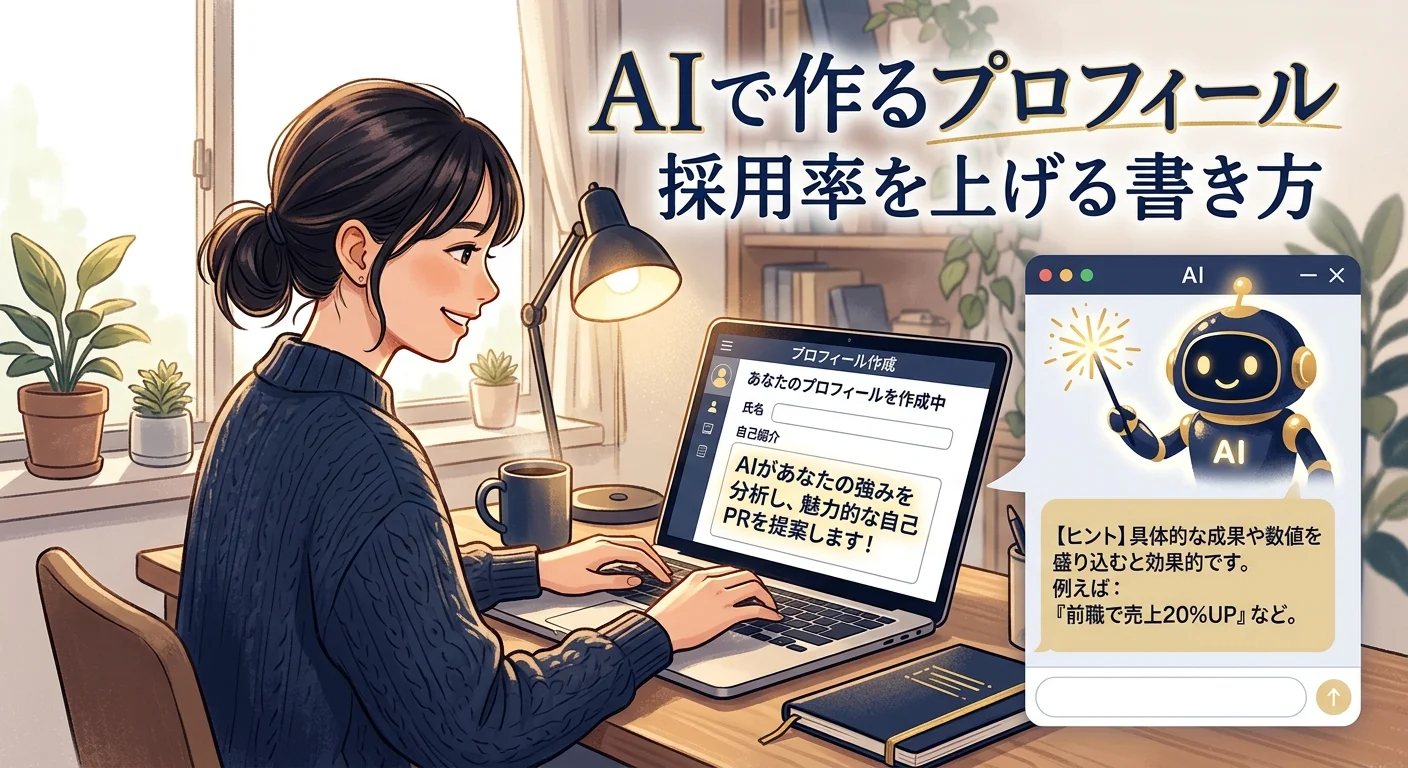 AIで作るプロフィール 採用率を上げる書き方