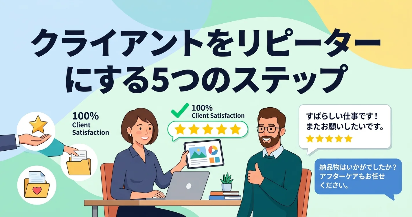クライアントをリピーターにする5つのステップ