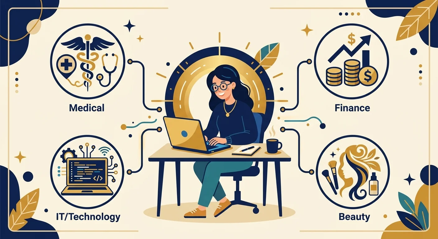 専門ジャンル特化のイメージ