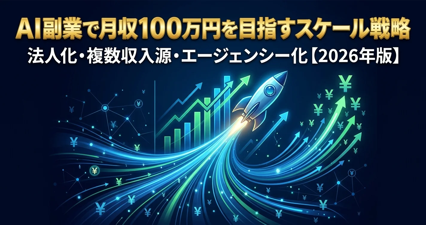AI副業で月収100万円を目指すスケール戦略