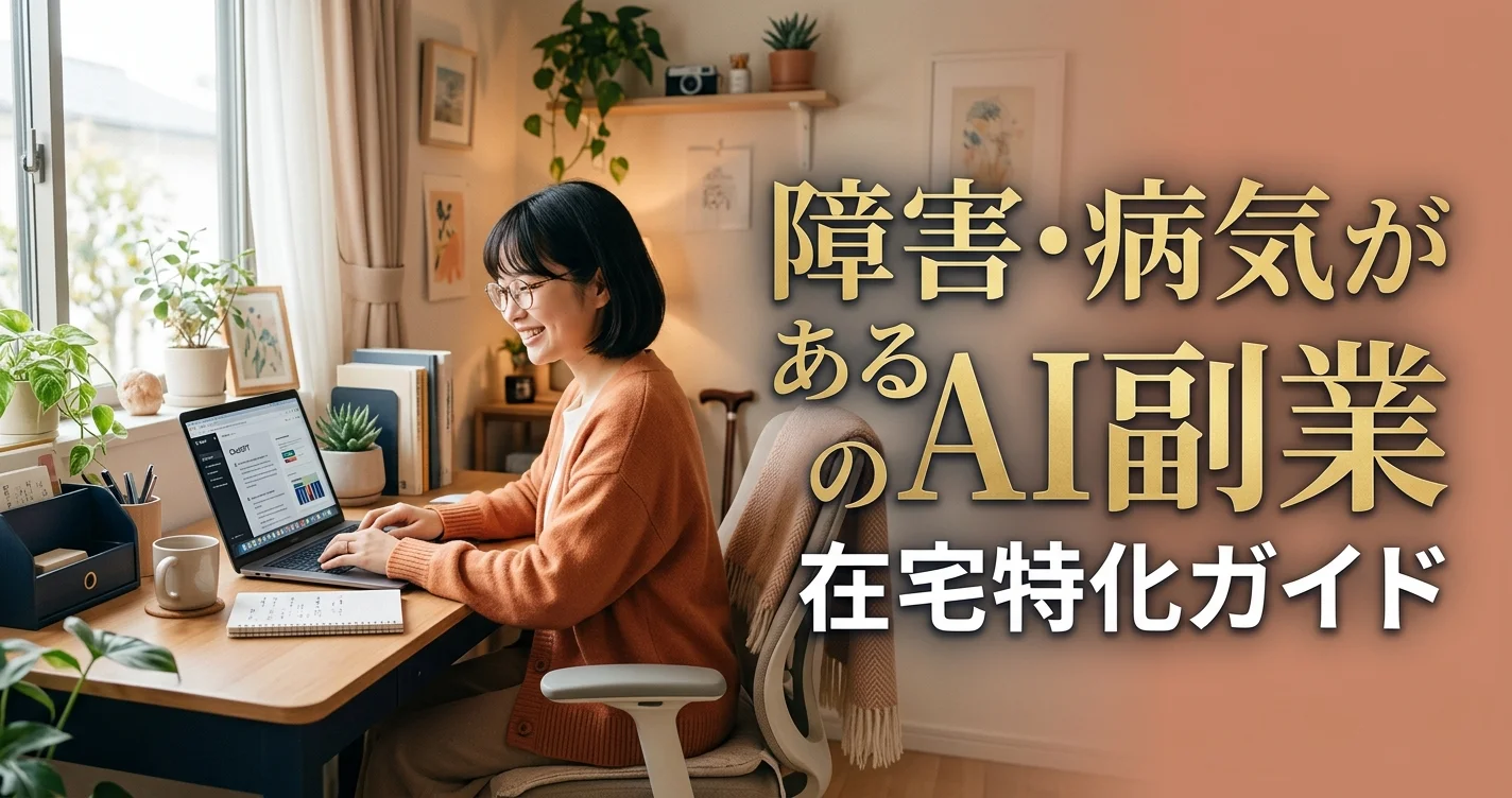 障害・病気がある人のAI副業在宅特化ガイドアイキャッチ