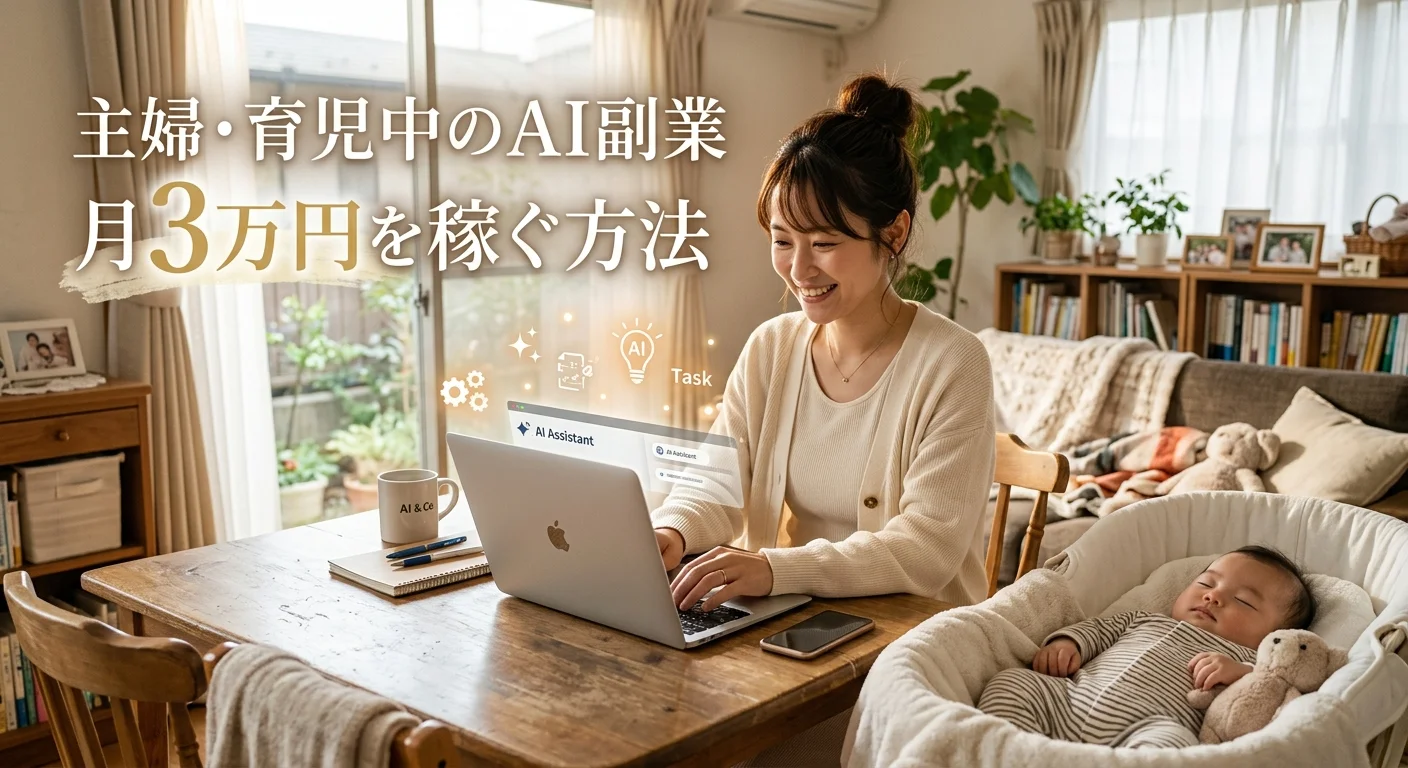 主婦・育児中のAI副業で月3万円稼ぐリアルガイド