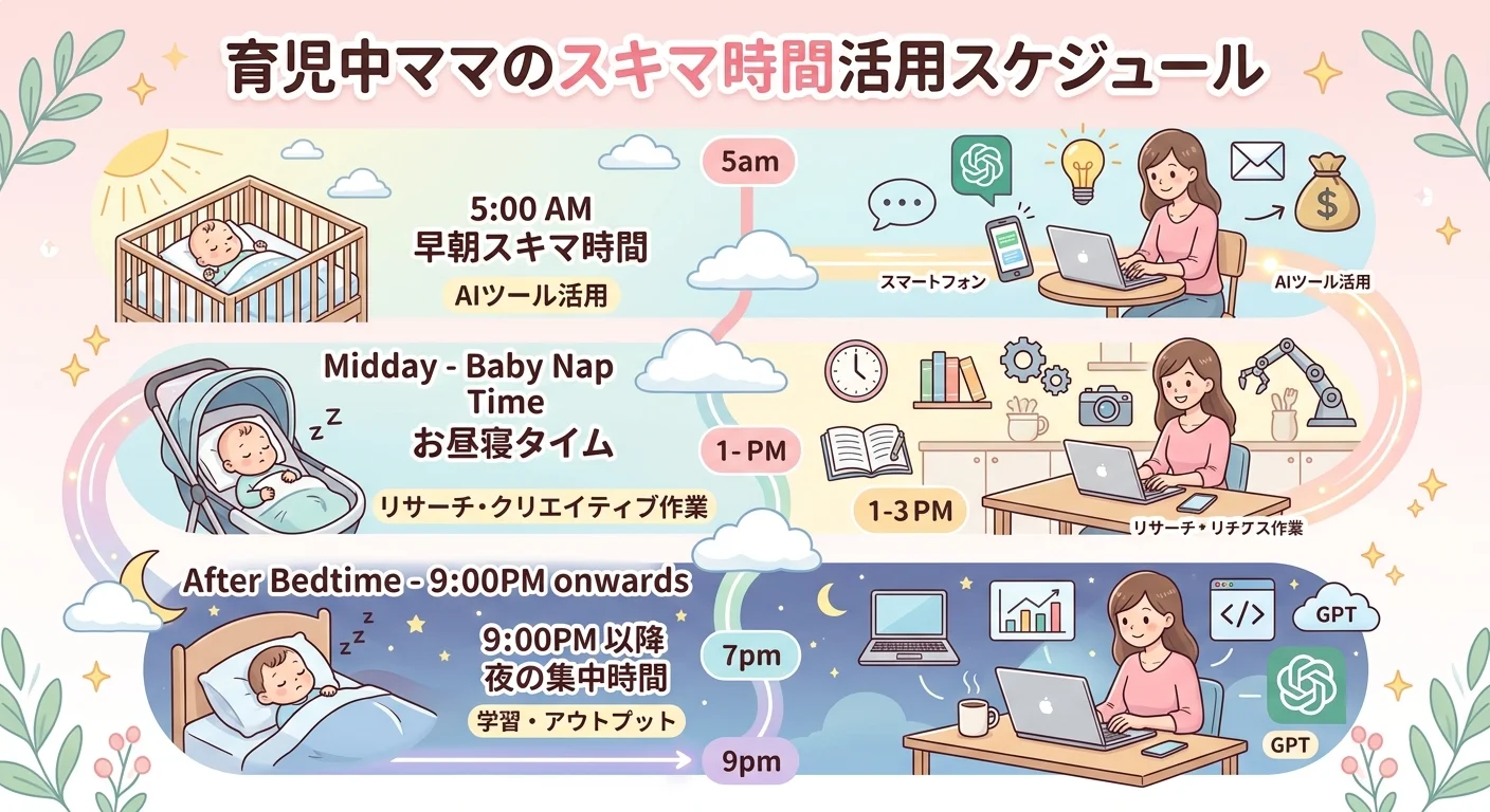 育児中ママのスキマ時間活用スケジュール
