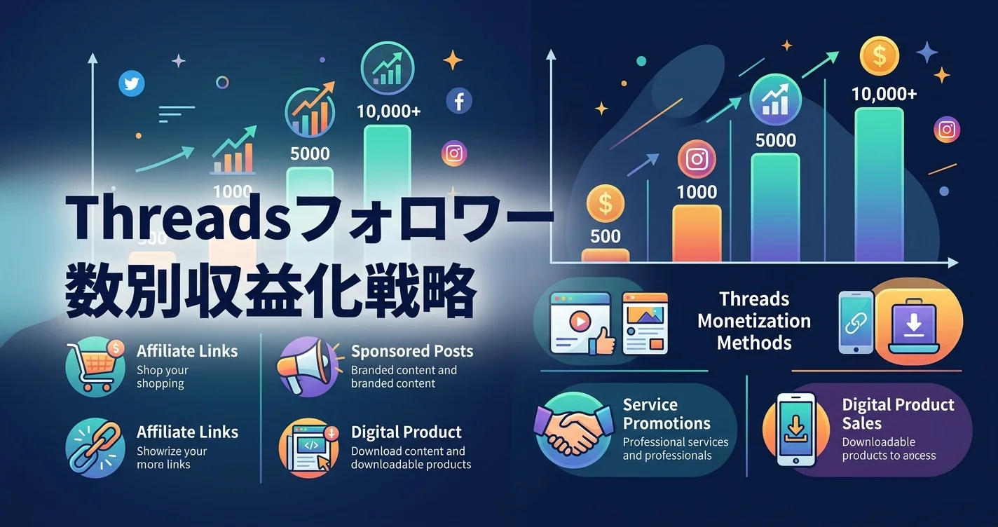 Threadsフォロワー数別収益化戦略と月収シミュレーション