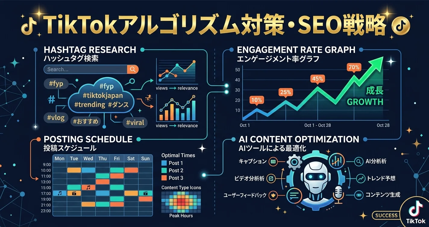 TikTokアルゴリズム対策とSEO戦略の全体像