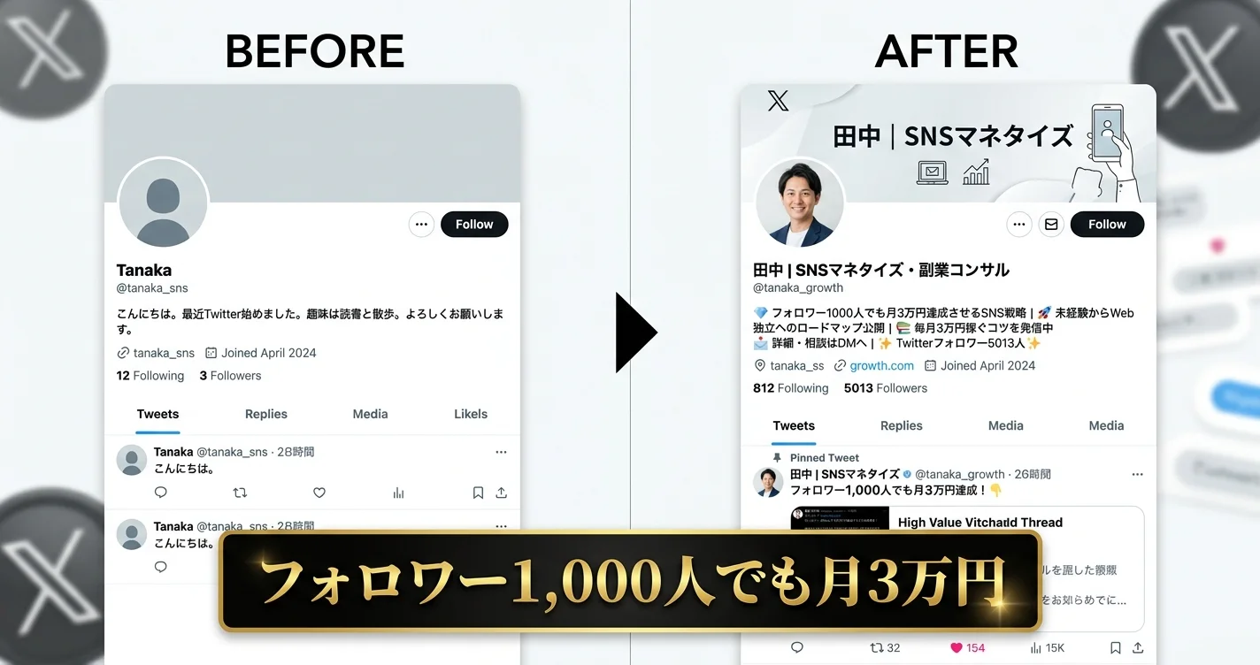 X（Twitter）プロフィール最適化でフォロワーを増やす方法