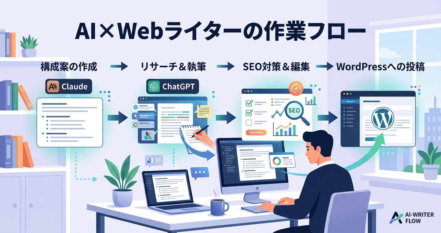 AI×Webライターの作業フロー