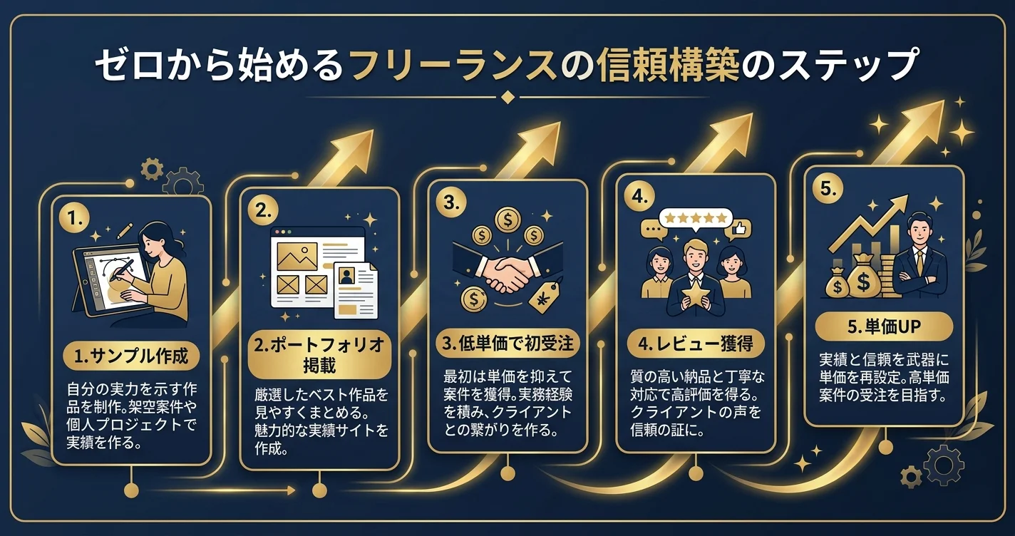 実績ゼロからポートフォリオを作る流れ
